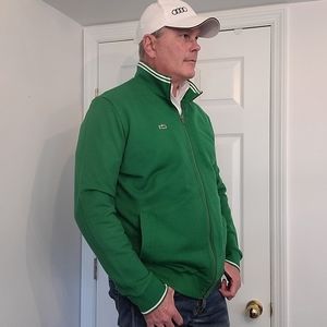Lacoste green XL zipper front jacket.